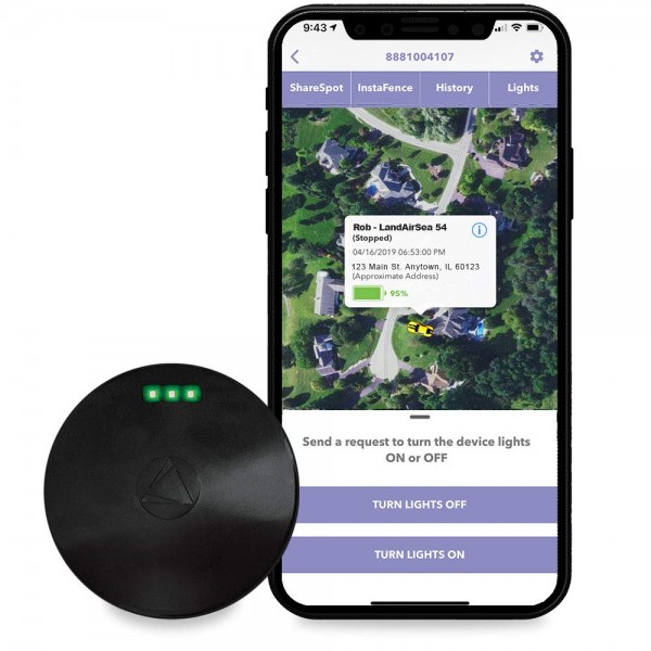 54 GPS Tracker - USA Manufactured, Waterproof Magnet Mount. Full Global Coverage. 4G LTE Real-Time Tracking for Vehicle, Asset, Fleet, Elderly and more. Subscription is required.