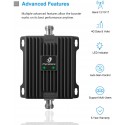 Cell Phone Signal Booster for Home and Office Up to 5,000 Sq Ft | Boost 4G LTE Data for Verizon and AT&T | 65dB Dual Band 12/17/13 Cellular Repeater with High Gain Antennas | FCC Approved